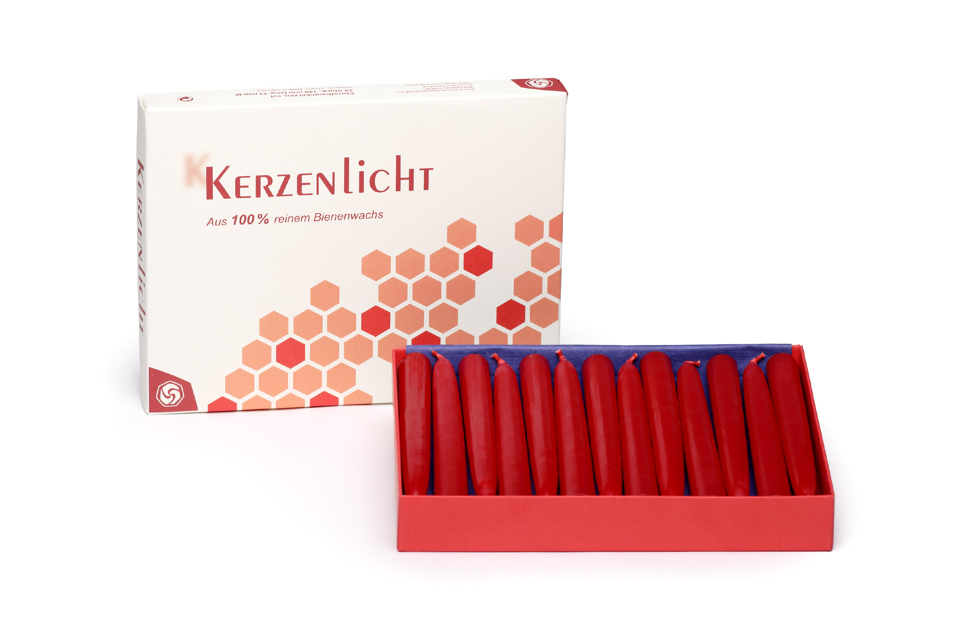 Bienenwachskerzen-Christbaumkerzen-120mm-rot-verpackt-24-Stueck-ksg