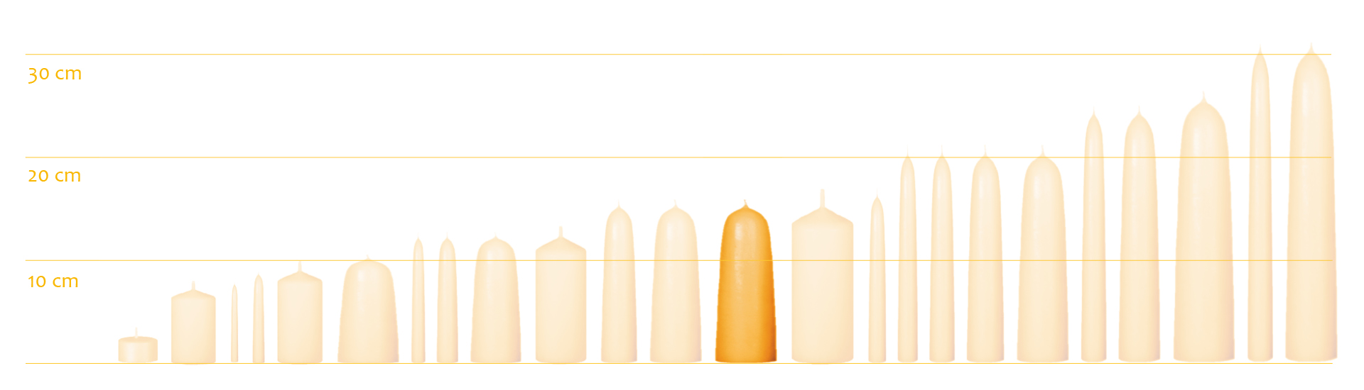 Bienenwachskerzen-Stumpenkerze-konisch-150-natur-Grafik-ksg